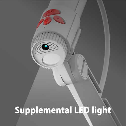 INS-3 Supplemental LED light makes everything bright.